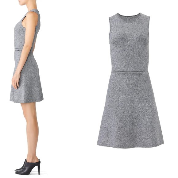 NWT Theory Marl Flare Dress P - Picture 6 of 6